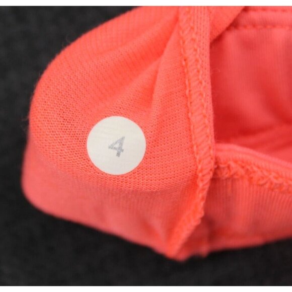 Lululemon Women's Running In The City Tank Mesh Pullover Grapefruit Sz 4 - Picture 5 of 7